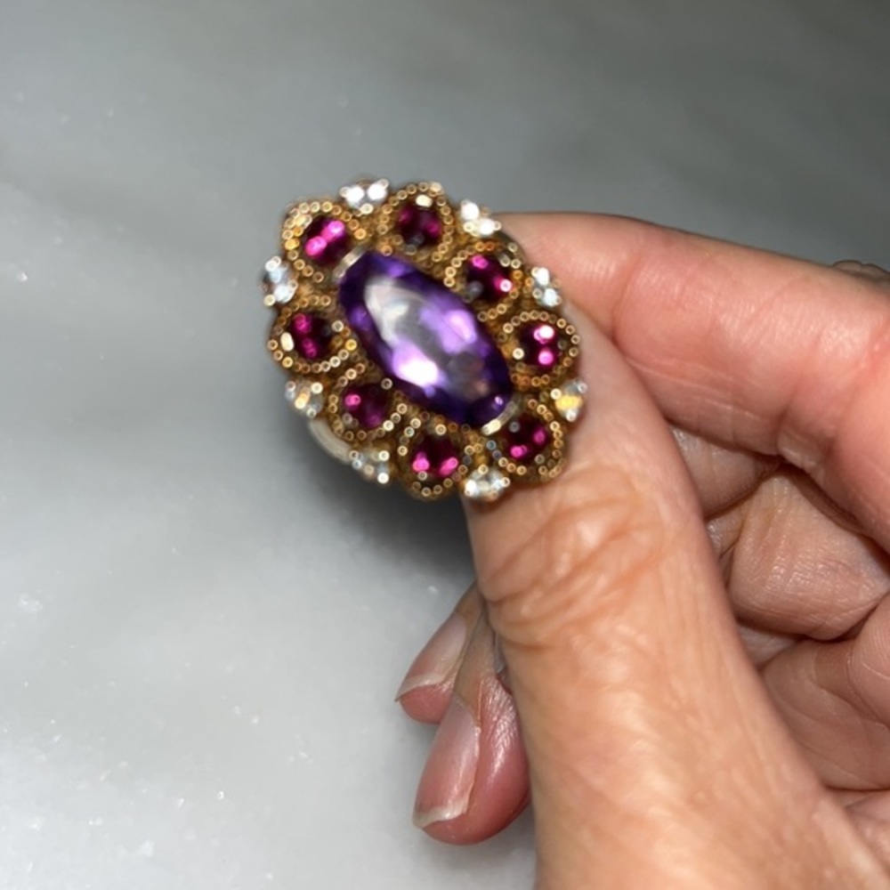 Amethyst Cocktail Ring